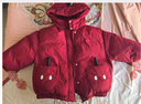 硯臺家童裝男童紅色棉服外套冬裝年服女寶寶棉衣棉襖兒童新年過(guò)年衣服 紅色 130 曬單實(shí)拍圖