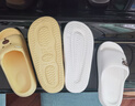 稻草人拖鞋男女居家用秋冬洗澡厚底浴室內外穿情侶防滑靜音涼拖 白36-37 曬單實(shí)拍圖