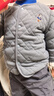 Classic Teddy兒童保暖內衣男童女童加厚夾棉羊絨開(kāi)衫上衣學(xué)生校服神器 深灰120 曬單實(shí)拍圖