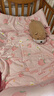 BEYONDHOME BABY博洋母嬰A類(lèi)全棉兒童防踢大豆被一體式秋冬睡袋粉兔小桃100*180cm 曬單實(shí)拍圖
