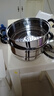 蘇泊爾（SUPOR） 蒸鍋304不銹鋼雙層復底湯鍋二層蒸籠家用大容量電磁爐燃氣灶通用 EZ26BS04- 2層 26cm 曬單實(shí)拍圖