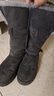 巧丂灰色可翻折長(cháng)中高筒雪地靴子女士秋冬季加絨馬丁百搭厚底毛毛棉鞋 灰色 加絨 底厚4cm 36 正常碼 曬單實(shí)拍圖