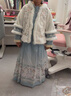 旗鉑女童過(guò)年服冬季兒童漢服2026新款明制拜年服 月白星兮 120 曬單實(shí)拍圖