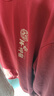 班尼路（Baleno）酒紅色衛衣男女2026新款馬年本命年長(cháng)袖上衣服平安喜樂(lè )[燙金印花] 曬單實(shí)拍圖
