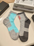 夢(mèng)特嬌男士襪子男冬季100%純棉運動(dòng)中筒襪7A抗菌防臭襪厚款透氣耐磨棉襪 曬單實(shí)拍圖