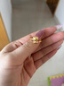 QMXDkitty貓咪金戒指女士仿沙金卡通童趣可愛(ài)食指戒小眾疊戴久不掉色 蝴蝶結戒指【開(kāi)口可調節】 曬單實(shí)拍圖