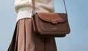 森馬斜挎包女單肩包百搭女士純色質(zhì)感女包通勤小方包包包 焦糖棕51101 均碼 曬單實(shí)拍圖