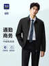 海瀾之家（HLA）領(lǐng)昂行政夾克男翻領(lǐng)通勤商務(wù)干部風(fēng)外套男秋季 黑色79 L 175/92A 推薦137~150斤 曬單實(shí)拍圖