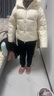 森馬（Semir）羽絨服女90絨子短款輕暖三防可愛(ài)花苞帽2025冬新款立體防風(fēng)外套 【正肩顯瘦廓形】奶白10501 XS 曬單實(shí)拍圖