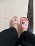 大嘴猴（paul frank）涼拖鞋女浴室拖鞋踩屎感家居厚底輕便戶(hù)外拖鞋男鞋6321粉色36-37 曬單實(shí)拍圖