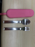 OMIEOmieUp成人不銹鋼叉勺（含叉勺套） 粉色 曬單實(shí)拍圖