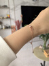 周大生【新年禮物】小蠻腰手鏈女款輕奢小眾玫瑰金色銀手鏈生日禮物女士 曬單實(shí)拍圖