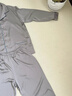 LULU CARTER100%桑蠶絲大碼長(cháng)袖真絲睡衣男士新款高檔絲綢舒適家居服禮盒套裝 青灰男【長(cháng)袖+長(cháng)褲】 XL 建議130-150 曬單實(shí)拍圖