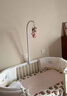 短云床鈴支架手工DIY尿布臺嬰兒床頭懸掛搖鈴玩具八音盒掛架桿配件 白色【夾子款】 【僅支架不含配件】 曬單實(shí)拍圖