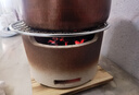 圍爐煮茶器具全套燒烤爐家用烤火爐套裝木炭爐子圍聚泥爐戶(hù)外碳爐 新款中號21.5cm隔熱墊套餐（炭爐+烤網(wǎng) +木墊 ） 曬單實(shí)拍圖