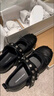 CHARLES&KEITH圓頭平底鉚釘芭蕾瑪麗珍鞋生日新年禮物送女友CK1-70381146 Black黑色 38 （245） 曬單實(shí)拍圖