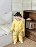 巴拉巴拉童裝輕薄羽絨服嬰兒外出連體衣冬裝寶寶爬服兒童衣服男童女童萌趣 黃色小熊-白鴨絨 90 cm-充絨量49g 曬單實(shí)拍圖