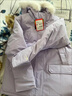 李寧兒童羽絨服女大童2025年冬季新款女童裝加厚保暖休閑羽絨外套 薰衣草紫12-3 160 曬單實(shí)拍圖