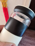 京東京造保溫杯【茶水分離】男女大容量316L不銹鋼泡茶水杯子雅致白500ml 曬單實(shí)拍圖