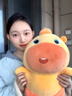 多愛(ài)（Duoai）  正版水豚嚕嚕公仔毛絨卡皮巴拉玩偶超大號送女友生日禮物 呆呆 45cm 送女孩女友道歉禮物送女生男生 曬單實(shí)拍圖