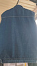 牛仔馬甲男外套春秋四季款大碼休閑百搭港風(fēng)潮流ins背心無(wú)袖坎肩 藍色 3XL 【建議140斤-160斤】 曬單實(shí)拍圖