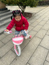 永久兒童自行車(chē)3-8歲小孩腳踏單車(chē)寶寶中大童女孩公主款童車(chē) 【升級-白胎】小貓粉+護具禮包 14寸 曬單實(shí)拍圖