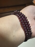 石玥珠寶收藏級4.5mm紫牙烏石榴石手鏈轉運珠天然手串男女士款水晶瑪瑙 曬單實(shí)拍圖