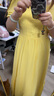 羅蒙（ROMON）黃色溫柔風(fēng)連衣裙夏季2025年新款氣質(zhì)泡泡袖長(cháng)裙高端氣質(zhì)上流社會(huì ) 黃色連衣裙 單/件 L 建議105-115斤 曬單實(shí)拍圖