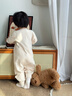 乖奇熊嬰幼兒衣服長(cháng)袖連體衣春秋季可愛(ài)無(wú)骨睡衣女寶寶純棉打底哈衣爬服 曬單實(shí)拍圖