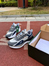 赫尼保羅休閑鞋男潮流品牌新款老爹鞋防滑耐磨運動(dòng)鞋潮流厚底輕便男鞋百搭 灰藍 皮面8808P 41 (255mm) 皮鞋碼 曬單實(shí)拍圖