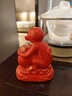 紅色陶瓷猴子擺件十二生肖風(fēng)水補角招財鎮宅吉祥物擺設小猴子瓷器 款式一 無(wú)底座  紅瓷描金款1件 曬單實(shí)拍圖