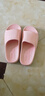 回力踩屎厚底情侶涼拖室內外沙灘軟底家用浴室拖鞋HL0212粉色38-39碼 曬單實(shí)拍圖