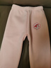迪士尼（Disney）兒童保暖褲秋冬款女童加絨加厚一體絨保暖長(cháng)褲SP98459 粉色120 曬單實(shí)拍圖
