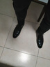 Walker Shop高檔皮鞋男款軟羊皮英倫軟底軟面男士皮鞋通勤休閑增高商務(wù)正裝鞋 高檔黑色【正品男鞋 禮盒包裝】 40 曬單實(shí)拍圖