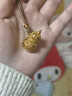 老鋪黃金古法手工足金花絲葫蘆（2號）吊墜（配繩） 小號金重約20.2g 曬單實(shí)拍圖