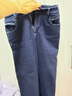 ESE-Y加絨復古直筒牛仔褲女2025年冬季新款保暖顯瘦窄版闊腿褲子 牛仔藍-厚絨-小個(gè)子 28 曬單實(shí)拍圖