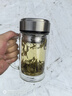 領(lǐng)臣（LINGCHEN）茶杯雙層玻璃水杯大容量泡茶杯子帶把手濾網(wǎng)商務(wù)辦公行政領(lǐng)導男士 曬單實(shí)拍圖