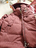 唐致中老年羽絨服女短款新中式媽媽冬季外套60歲老人奶奶太太加厚冬裝 【新國標90絨】安可拉紅 XL 【建議85-105斤】送運費險 曬單實(shí)拍圖