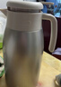 京東京造保溫壺 家用大容量暖熱水瓶戶(hù)外316不銹鋼【單手開(kāi)蓋】金色2.2L 曬單實(shí)拍圖