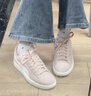 彪馬（PUMA）厚底鞋|增高經(jīng)典小白鞋女新款冬季板鞋CARINA 389390 白-淺灰色-金色-20 38 曬單實(shí)拍圖