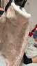 安妮優(yōu)兒女童漢服披風(fēng)斗篷冬季加厚唐裝兒童國風(fēng)冬裝拜年服 粉色披風(fēng) 150 曬單實(shí)拍圖