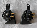 電裝（DENSO）汽車(chē)摩托車(chē)鳴笛喇叭高低音防水12V原裝升級 蝸牛雙插喇叭273000-0750 曬單實(shí)拍圖