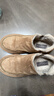 斯凱奇（Skechers）冬季新款男子舒適加絨加厚保暖棉鞋短筒鞋靴平跟百搭雪地靴205178 棕褐色/TAN 鞋子寬松建議搭配厚襪子 42 【偏大,建議拍小一碼】 曬單實(shí)拍圖