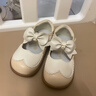 江博士皮鞋秋季禮儀鞋女童米杏色兒童公主鞋2B13A3100AW杏/米21碼 曬單實(shí)拍圖