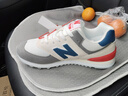 新百倫領(lǐng)盛運動(dòng)鞋子男鞋女鞋夏季新款透氣防滑情侶休閑鞋n字鞋 G574米灰藏青 經(jīng)典款 40 (250mm) 曬單實(shí)拍圖