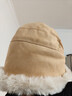 ELLE帽子冬季女保暖毛線(xiàn)帽生日禮物女士毛球雷鋒帽巴拉克拉法帽 曬單實(shí)拍圖