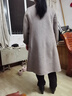 皮爾卡丹（pierre cardin）品牌女裝雙面羊絨大衣女中長(cháng)款寬松大號秋冬新品高端純羊毛呢外套 燕麥色 M 【110-125斤】 曬單實(shí)拍圖