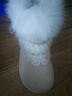啄木鳥(niǎo)保暖毛毛厚底雪地靴女款2025新款冬季增高短靴加絨加厚東北大棉鞋 米白色 37 (235mm) 曬單實(shí)拍圖