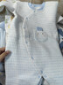 歡喜小熊嬰兒連體衣純棉冬季薄棉三層保暖男女寶寶保暖衣爬服新生兒衣服 曬單實(shí)拍圖