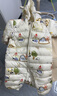 巴拉巴拉童裝嬰兒羽絨服寶寶輕薄連體衣抱衣爬服兒童冬裝男童女童可愛(ài)萌趣 曬單實(shí)拍圖